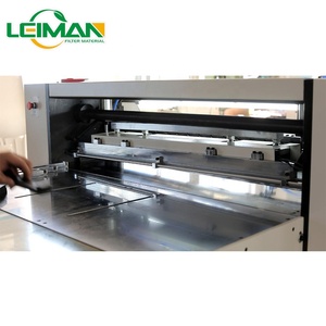 Auto faca papel plissando máquina com motor rolamento engrenagem PLC por Delta Schneider Omron Keyence - Product Image 3