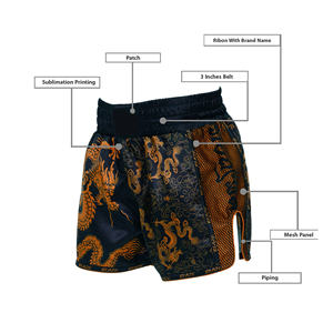 Pantalones Cortos de Muay Thai de Secado Rápido Personalizables VIGA SPORTS, Ropa de Artes Marciales de Poliéster Suave con Colores y Logotipos Personalizados - Product Image 5