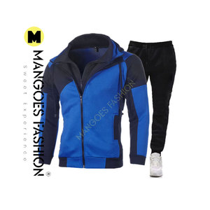 Chándales Deportivos Transpirables de Algodón Sólido de Alta Calidad con Capucha y Forro Polar, con Cremallera Completa Personalizada, para Primavera y Otoño - Product Image 3