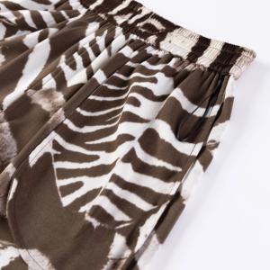 Imprimé dentelle hiver décontracté Flare taille haute velours femmes pantalon Polyester/Nylon Sexy Fitness Street Wear - Product Image 4