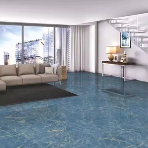 Ilora Bleu Porcelaine Brillant 60x120cm Carrelages Mur Sol Salle De Bains Cuisine Haute Qualité Design Moderne Premium - Product Image 6