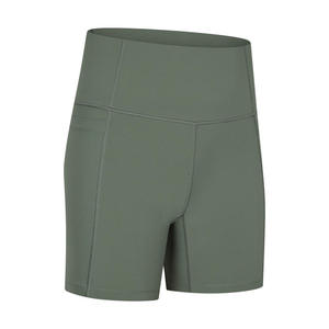 Pantalones cortos de Yoga de malla de verano de dos piezas para mujer tela transpirable con Spandex Nylon correr deportes Fitness Color - Product Image 1