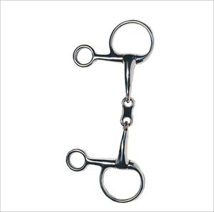 Nouvelle Arrivée : Mors de cheval Eggbutt à double articulation en acier inoxydable avec lien en cuivre - Product Image 5