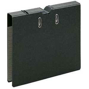 Leitz 50mm DIN <b>A4</b> Black Cardboard File <b>Folder</b> 180 Swing-Away Precision Lever Mechanism Plastic Hanging Device Spine Black Color - Product Image 1