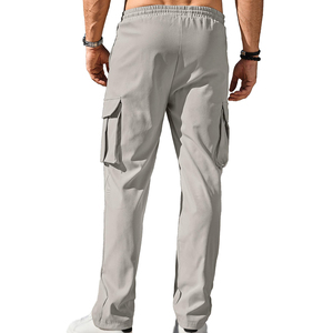 Vente en gros de pantalons cargo pour hommes, vêtements de fitness, joggings avec poches latérales, produit tendance en haut, pantalon cargo pour hommes de randonnée en plein air - Product Image 2