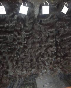 Paquets de cheveux indiens bouclés naturels avec volume Cheveux bruts du temple Extensions de cheveux humains non traités à double tirage avec boucles douces - Product Image 4