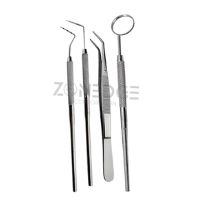 Professionnel 4 pièces outils de nettoyage des dents dissolvant dentaire, ensemble, chirurgical, instruments ensemble d'outils d'hygiène dentaire - Product Image 2