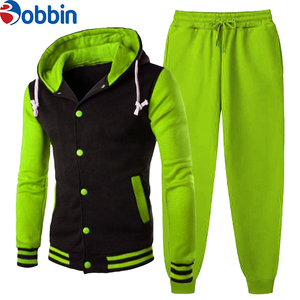 Conjunto de Chaqueta Universitaria y Pantalones Deportivos para Hombre, Estilo Hip Hop, Baloncesto, Invierno, Chándal, Colores Combinados - Product Image 6