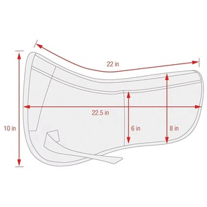 Sous-selles d'équitation élégantes en gros avec coque en coton, sous-selles de dressage en coton pour chevaux, sous-selles de compétition pour chevaux - Product Image 6