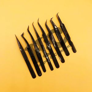 Pinzas personalizadas con logotipo de etiqueta privada, nuevas pinzas de extensión de pestañas postizas de acero inoxidable, juegos sostenibles con punta puntiaguda de visón - Product Image 4