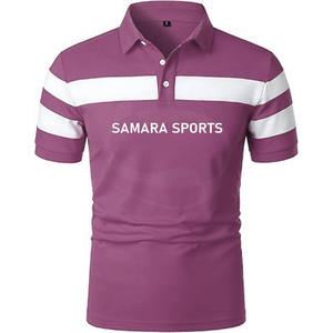 Camiseta transpirable de malla de algodón suave bordada con logotipo de manga corta personalizado, polos para hombre - Product Image 1