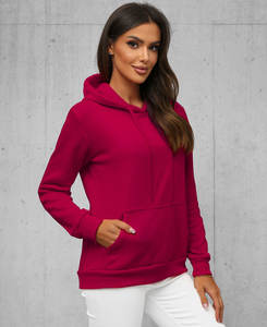 Sweat à capuche décontracté unisexe à col rond et épaules tombantes, couleur unie, avec logo personnalisé, pour automne-hiver, idéal pour couple - Product Image 4