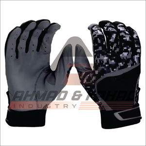 Guantes de bateo de béisbol y softbol de piel de cabra de alta calidad personalizados transpirables y resistentes al desgaste para posición de receptor - Product Image 3