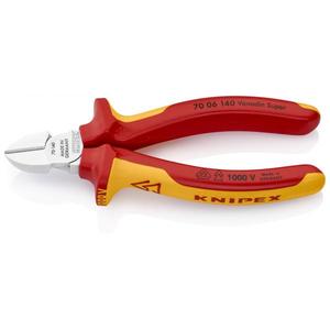 คีมตัดเฉียง Knipex ชุบโครเมียม พร้อมด้ามจับหลายชั้นแบบมีฉนวนผ่านการทดสอบ VDE - Product Image 1