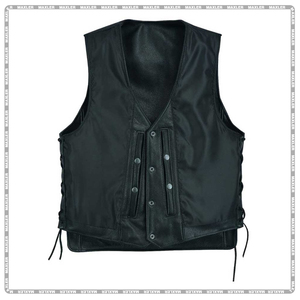Chaleco de cuero para hombre Ropa deportiva personalizada de talla grande Equipo de protección certificado CE Alta durabilidad - Product Image 6