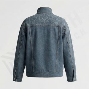 Chaqueta Vaquera Personalizada para Mujer con Pedrería y Lavado Ácido, Prenda de Invierno de Calidad, Atuendo Moderno, Ropa Casual de Calle, Color Personalizable - Product Image 2