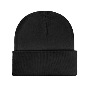 Gorro de punto de lana liso a precio barato al por mayor, gorro de invierno suave y elástico, diseño unisex - Product Image 1