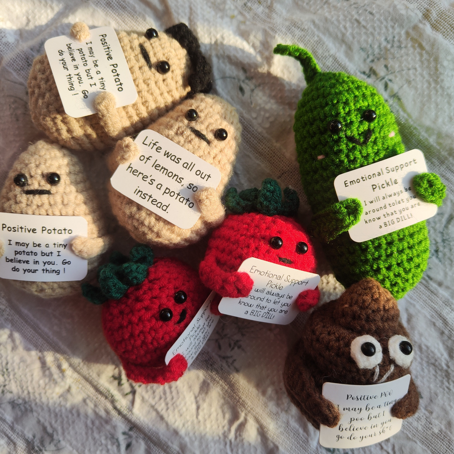 Handmade Crochet Sloth Dog Plush - Emotional Support Doll For Anxiety & Desk Decor (Pickle Buddies)