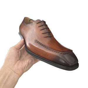 Nouvelles chaussures en cuir formelles pour hommes - style britannique rétro - chaussures de bureau - chaussures Oxford derby pour gentleman - Product Image 5