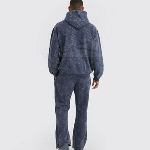Thick Fleece 100% Cotton Two Piece Plus Size <b>Men</b> <b>Flare</b> Tracksuit Top Trending Custom Made <b>Men</b> Flared Tracksuits - Product Image 2