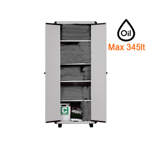 Gabinete de plástico Carvel 680x390X1665mm con material absorbente universal, 345lt - Product Image 1