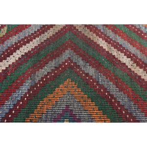 <b>Traditional</b> Red Green Patchwork Wool <b>Rug</b> 3.2 X 6.3ft Turkish <b>Rugs</b> Living Room Carpet Decorations for Hallway Latex Backing 9x12" - Product Image 5