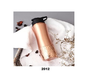 Botella de agua moderna a prueba de fugas de cobre puro de 1 litro para viajes, Camping, regalo de negocios - Product Image 1