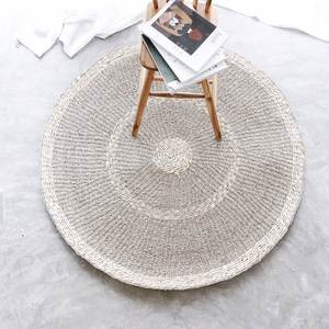 Wicker Handwoven <b>Seagrass</b> Round Area <b>Rug</b> From Vietnam - Product Image 4