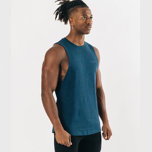 Débardeur en tricot respirant pour hommes 100% coton couleurs et tailles personnalisées chemise sans manches décontractée gilet en gros - Product Image 5