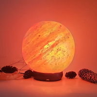 Lampe de Sel Rose Naturelle d'Origine Pakistanaise, Porte-Bougie en Cristal de Pierre de Sel, Veilleuse Créative pour Décoration de Bureau