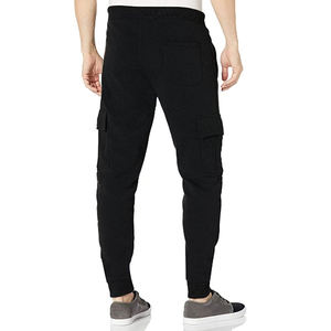 Pantalon de survêtement Cargo pour hommes en tissu de toile léger de haute qualité Logo personnalisé pantalon droit solide pour les sports de Fitness - Product Image 2