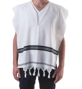Certificat casher juif adulte <span class=keywords><strong>Rachel</strong></span> laine petit Talit Tzitzit juif prière laine Talit Katan - Product Image 1