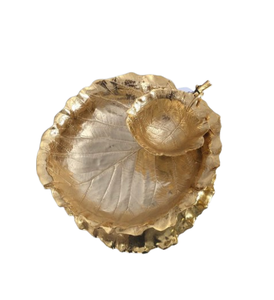 Plateau à copeaux et à trempette très exigeant Vaisselle décorative Plateau de service fait main en acier inoxydable en métal poli miroir - Product Image 3