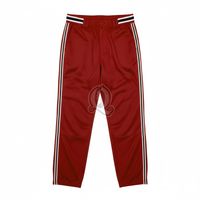 Pantalones de béisbol a rayas blancos clásicos Tela de poliéster Ropa deportiva de entrenamiento de longitud completa Pantalones de uniforme de equipo personalizado