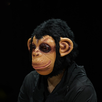 Masque de singe intégral respirant et tendance pour adultes – Déguisement animalier décoratif pour Halloween, fêtes et cosplay