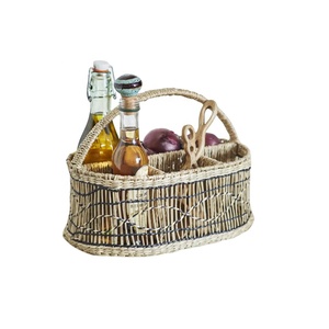Organizador de Utensilios de Mimbre Rústico de Lujo Moderno, Hecho a Mano, Plegable, Rectangular, para Artículos del Hogar y Utensilios de Cocina, Superventas - Product Image 1