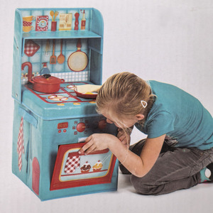 Có thể gập lại ráp hộp lưu trữ với nắp cho chơi Hộp đồ chơi nhà bếp Đồ chơi giáo dục đồ chơi - Product Image 1