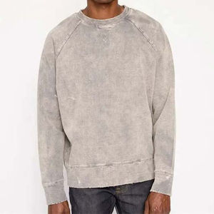 <b>Oversized</b> <b>Sweatshirts</b> 100% Cotton High Quality Heavy 380G Hoodies Men's <b>Sweatshirts</b> Acid Wash <b>Vintage</b> Style High Quality Basics - Product Image 1