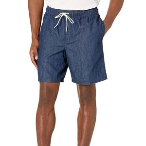 2025 nouvelle arrivée shorts pour hommes avec tissu en coton personnalisé avec conception au genou et taille décontractée idéale avec cordon de serrage - Product Image 1