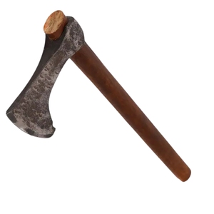 Venta al por mayor personalizado de alta calidad OEM ODM servicio hacha de supervivencia hoja de acero al carbono forjada a mano con mango de madera de rosa - Product Image 1