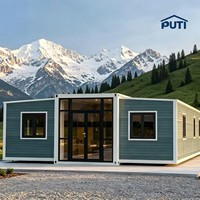 Maison modulaire extensible de 20 pieds en acier léger préfabriqué pour logement temporaire et abri d'urgence