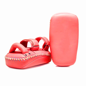 Custom Blue Curved Muay Thai Kick Pads Boxing Target Pad For MMA <b>Training</b> With Your Logo - Product Image 2