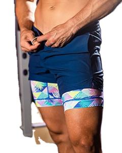 OEM Custom logo Design Men's Shorts Single <b>Layer</b> Woven Quick-drying Solid Color Running Fitness Sports Joggers Shorts For Men - Product Image 2