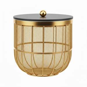 Iron Fruit <b>Basket</b> With <b>Lid</b> For Kitchen Islands Providing Ample Space For Organizing Different Fruits In One Convenient Spot - Product Image 5