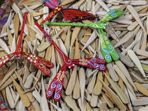 Libélula de bambú Vietnam Juguete tradicional Artesanía Equilibrio Regalo - Product Image 3