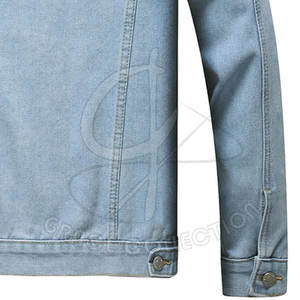 Vestes en jean pour hommes de style rugueux les plus vendues pour la veste en jean de couleur personnalisée pour les hommes fabriqués au Pakistan - Product Image 4