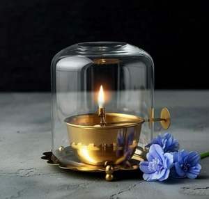 OM akhand jyot Diya ยอดเยี่ยม OM โคมไฟน้ำมันหอมระเหยทำจากทองเหลืองที่เรียกว่า kuber Diya หรือ Deepak Too - Product Image 4
