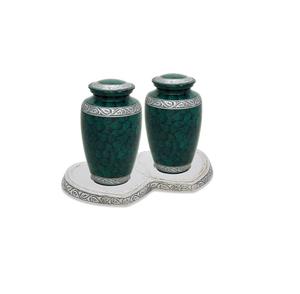 Urna de cremación de latón granate con recuerdo, urna grande elegante y segura para cenizas, urnas de cremación conmemorativas funerarias - Product Image 4