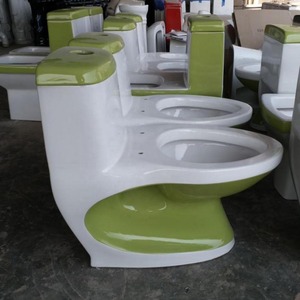 Articles sanitaires de haute qualité montés au sol en céramique placard à eau Siphon chasse d'eau cuvette salle de bain commode carré une pièce toilette - Product Image 2