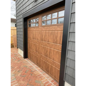 Porte <span class=keywords><strong>de</strong></span> <span class=keywords><strong>garage</strong></span> électrique contemporaine élégante en bois - Product Image 1